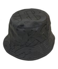 BURBERRY（バーバリー）の古着「MONOGRAM PRINT BUCKET HAT　モノグラムプリントバケットハット」｜ブラック