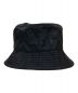 BURBERRY (バーバリー) MONOGRAM PRINT BUCKET HAT　モノグラムプリントバケットハット ブラック サイズ:L：25000円