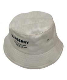 BURBERRY（バーバリー）の古着「Horseferry Cotton Bucket Hat　ホースフェリーコットンバケットハット」｜アイボリー