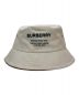 BURBERRY (バーバリー) Horseferry Cotton Bucket Hat　ホースフェリーコットンバケットハット アイボリー サイズ:L：25000円