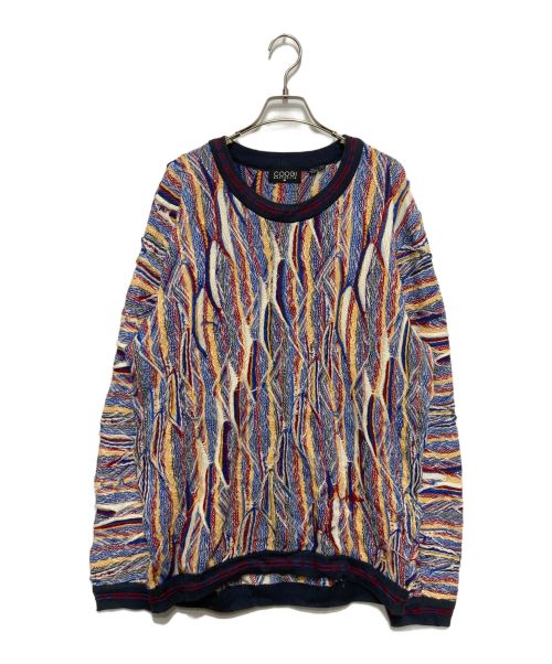 Coogi（クージー）Coogi (クージー) 3Dニット マルチカラー サイズ:2XLの古着・服飾アイテム