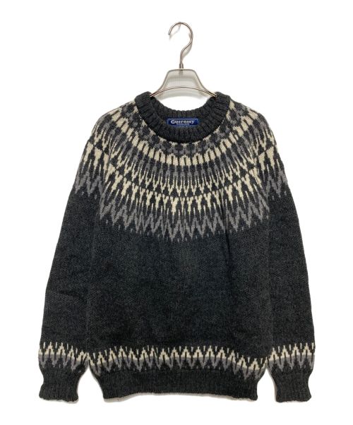 GUERNSEY WOOLLENS（ガンジーウーレンズ）GUERNSEY WOOLLENS (ガンジーウーレンズ) ウールニット グレー サイズ:40の古着・服飾アイテム