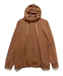 BATONER（バトナ―）の古着「TWISTLESS YARN URAKE PULL HOODIE　ツイストレス ヤーン ウラケ プルフーディ」｜ブラウン