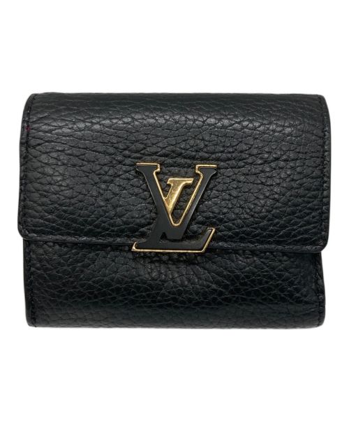 LOUIS VUITTON（ルイ ヴィトン）LOUIS VUITTON (ルイ ヴィトン) ポルトフォイユ・カプシーヌ ブラックの古着・服飾アイテム