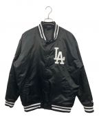 FANATICファナティック）の古着「NEWYORK Yankees Satin Jacket　ニューヨークヤンキースサテンジャケット」｜ブラック