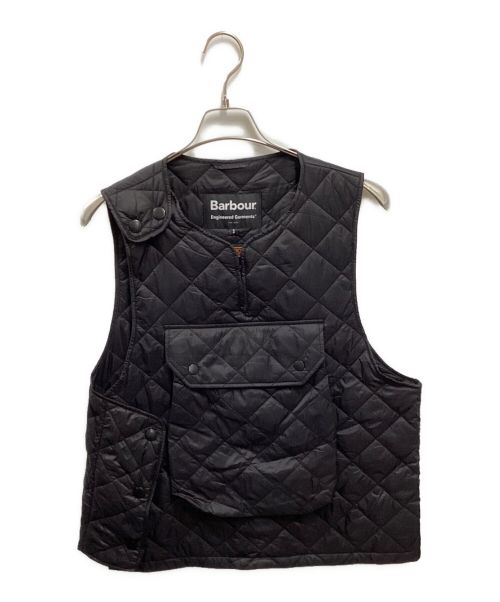 Engineered Garments（エンジニアド ガーメンツ）Engineered Garments (エンジニアド ガーメンツ) Barbour (バブアー) Pop Quilted Vest ブラック サイズ:Sの古着・服飾アイテム