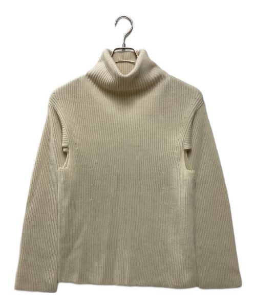 UNFIL（アンフィル）UNFIL (アンフィル) BLUEFACED LEICESTER BOTTLE NECK SWEATER アイボリー サイズ:1の古着・服飾アイテム