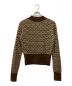 6(ROKU) BEAUTY&YOUTH（ロク ビューティーアンドユース）の古着「TRIANGLE JACQUARD KNIT PULLOVER」｜ベージュ