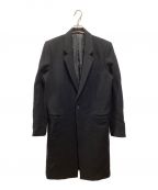 JOHN LAWRENCE SULLIVANジョンローレンスサリバン）の古着「WOOL MELTON CHESTERFIELD COAT」｜ブラック