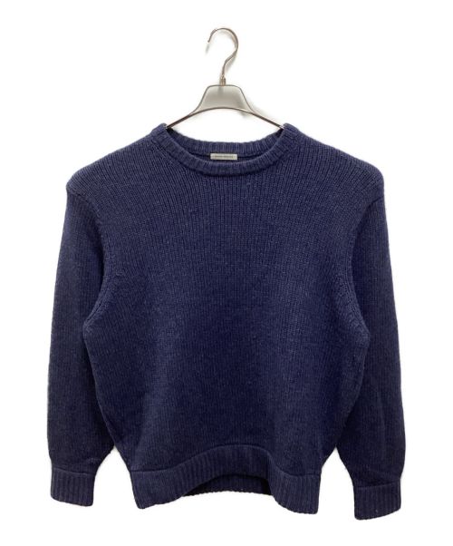 UNIVERSAL PRODUCTS.（ユニバーサルプロダクツ）UNIVERSAL PRODUCTS. (ユニバーサルプロダクツ) LOW GAGE CASHMERE CREW NECK KNIT ネイビー サイズ:3の古着・服飾アイテム