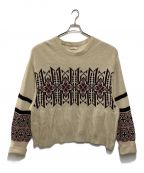 IROQUOISイロコイ）の古着「SNOWFLAKE JQ KNIT」｜ベージュ