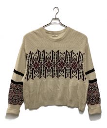 IROQUOIS（イロコイ）の古着「SNOWFLAKE JQ KNIT」｜ベージュ