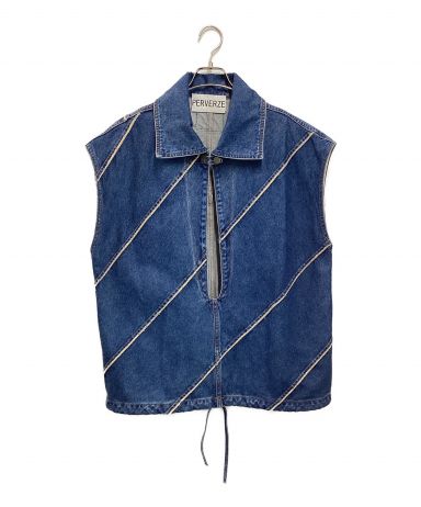 [中古]PERVERZE(パーバーズ)のレディース トップス Eco Bio Washed Denim Jumper Vest