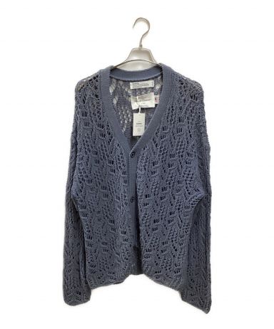 【中古・古着通販】DAIRIKU (ダイリク) Flower Pattern Hand Knitting Cardigan ブルー  サイズ:Free｜ブランド・古着通販 トレファク公式【TREFAC FASHION】スマホサイト