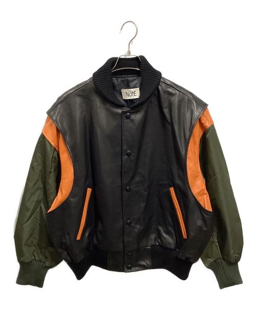 NotE（ノート）NotE (ノート) Three tone Stadium jacket ブラック サイズ:44の古着・服飾アイテム