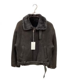 YOKE（ヨーク）の古着「DETACHABLE COLLAR BOMBER JACKET」｜チャコールグレー