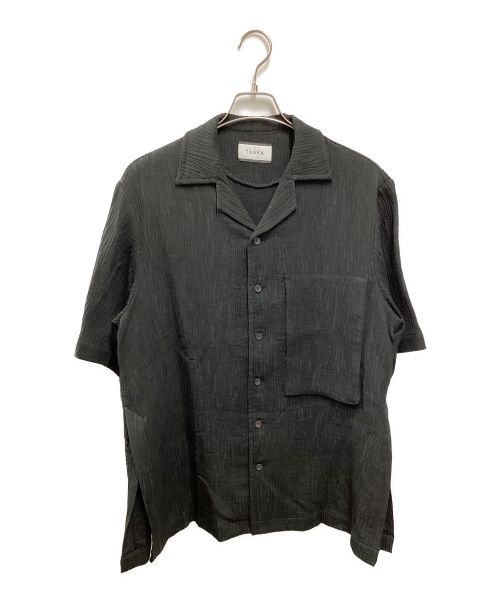TAAKK（ターク）TAAKK (ターク) OPEN COLLAR SHIRTS ブラック サイズ:2の古着・服飾アイテム