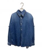 sodukスドーク）の古着「open front and back denim shirt / blue」｜インディゴ