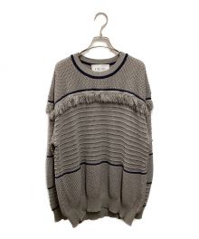 F/CE.（エフシーイー）の古着「STRAW YARN FRINGE KNIT」｜グレー