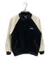 stussy（ステューシー）の古着「Two Tone Wool Varsity Jacket」｜ブラック×ホワイト