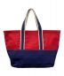 L.L.Bean (エルエルビーン) BEAMS (ビームス) 別注 Deep Bottom Deluxe Boat and Tote L レッド×ネイビー：9800円