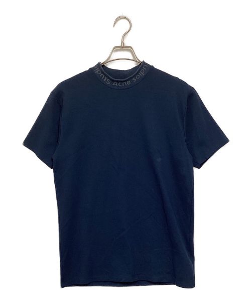 Acne studios（アクネ ストゥディオス）Acne studios (アクネ ストゥディオス) NAVID モックネックＴシャツ ネイビー サイズ:XSの古着・服飾アイテム