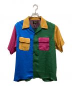 Needlesニードルズ）の古着「S/S Classic Shirt Poly Sateen Multi Color」｜マルチカラー