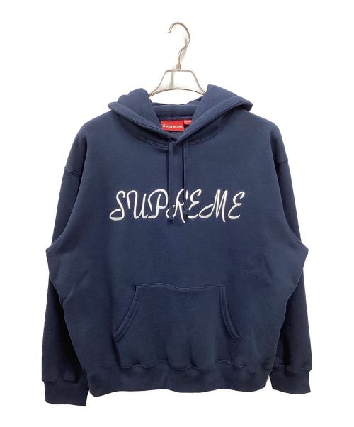 SUPREME（シュプリーム）SUPREME (シュプリーム) Script Hooded Sweatshirt ネイビー サイズ:Mediumの古着・服飾アイテム