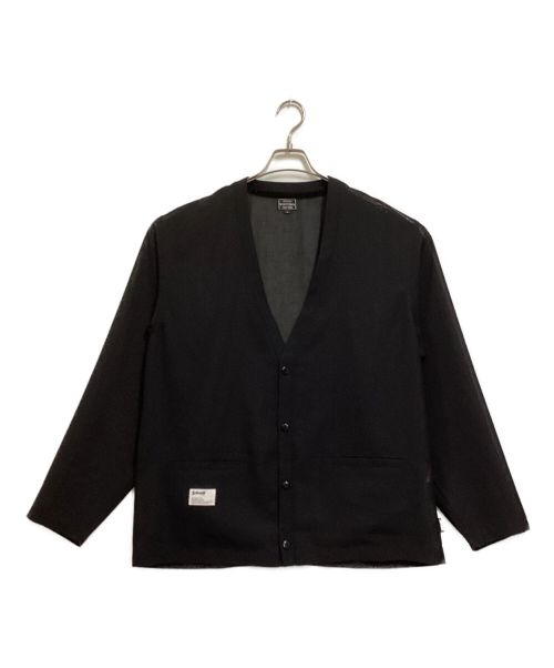 SCHOTT BROS.（ショットブロス）SCHOTT BROS. (ショットブロス) SLUB CHIFFON CARDIGAN ブラック サイズ:Lの古着・服飾アイテム