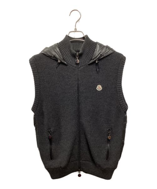 MONCLER（モンクレール）MONCLER (モンクレール) MAGLIONE TRICOT GILET グレー サイズ:Mの古着・服飾アイテム