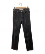 JOHN LAWRENCE SULLIVANジョンローレンスサリバン）の古着「WASHED DENIM CENTER LINE PANTS」｜ブラック