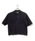 NKKIT（ンニット）の古着「high gauge cotton mix knit polo shirt」｜ブラック