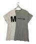 MM6 Maison Margiela（エムエムシックス メゾンマルジェラ）の古着「プリントバイカラーワンピース」｜グレー