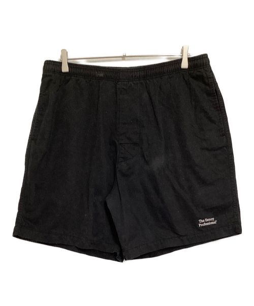 The Ennoy Professional（ザ エンノイ プロフェッショナル）The Ennoy Professional (ザ エンノイ プロフェッショナル) COTTON EASY SHORTS ブラック サイズ:XLの古着・服飾アイテム