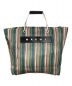 MARNI（マルニ）の古着「MARKET STRIPE BAG」｜レッド×グリーン