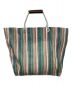 MARNI (マルニ) MARKET STRIPE BAG レッド×グリーン：12800円