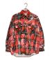 doublet（ダブレット）の古着「MIRAGE PRINTED CHECKED SHIRT」｜レッド