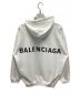 BALENCIAGA (バレンシアガ) バッグロゴプルオーバーパーカー ホワイト サイズ:XS：49000円