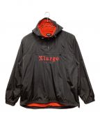 X-LARGEエクストララージ）の古着「EMBROIDERY LOGO ANORAK」｜ブラック