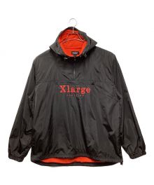 X-LARGE（エクストララージ）の古着「EMBROIDERY LOGO ANORAK」｜ブラック