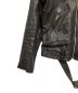 中古・古着 beautiful people (ビューティフルピープル) shrink leather riders jacket ブラック サイズ:150：9800円