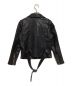 beautiful people (ビューティフルピープル) shrink leather riders jacket ブラック サイズ:150：9800円