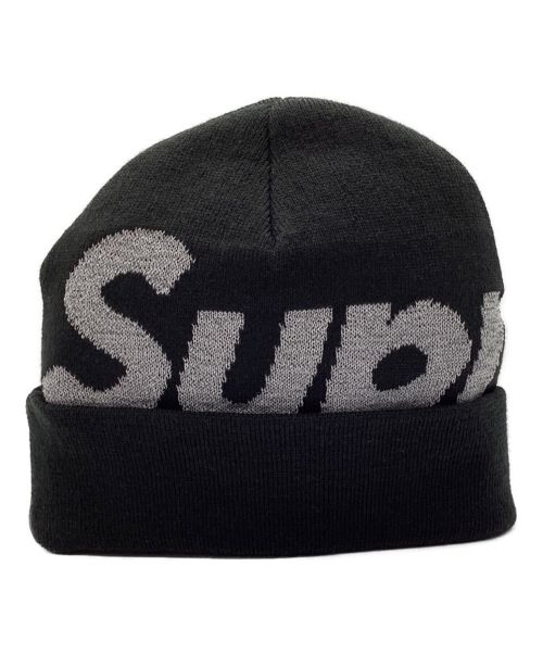 SUPREME（シュプリーム）SUPREME (シュプリーム) Big Logo Beanie ブラックの古着・服飾アイテム