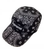 SUPREMEシュプリーム）の古着「Bandana Camp Cap」｜ホワイト×ブラック