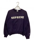 Champion×SUPREMEチャンピオン×シュプリーム）の古着「90’sリバースウィーブスウェット」｜ネイビー