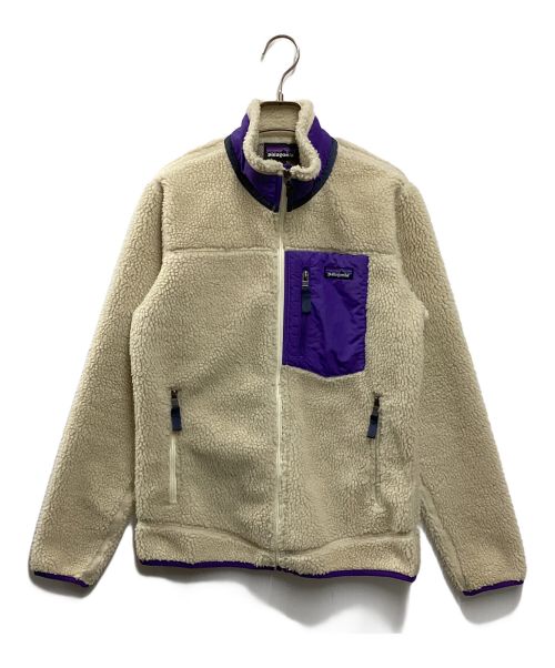 Patagonia（パタゴニア）Patagonia (パタゴニア) Classic Retro-X ベージュ×パープル サイズ:Sの古着・服飾アイテム