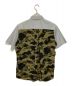 A BATHING APE (アベイシングエイプ) 半袖シャツ グレー サイズ:L：4800円