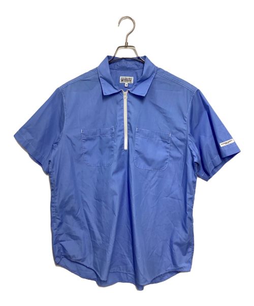 Engineered Garments WORKADAY（エンジニアドガーメンツ ワーカーデイ）Engineered Garments WORKADAY (エンジニアドガーメンツ ワーカーデイ) Half Zip Shirt (ハーフジップシャツ) ブルー サイズ:Mの古着・服飾アイテム