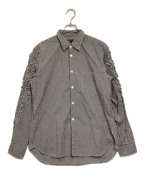 COMME des GARCONS HOMME PLUS（コムデギャルソンオムプリュス）COMME des GARCONS HOMME PLUS (コムデギャルソンオムプリュス) ギンガムチェックシャツ ブラック サイズ:Sの古着・服飾アイテム