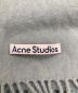 Acne studios (アクネストゥディオス) ウールマフラー ブラウン：7800円